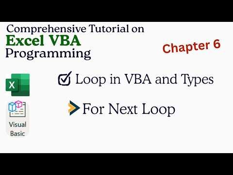 For Next Loop in VBA (Excel VBA Tutorial Chapter 6)