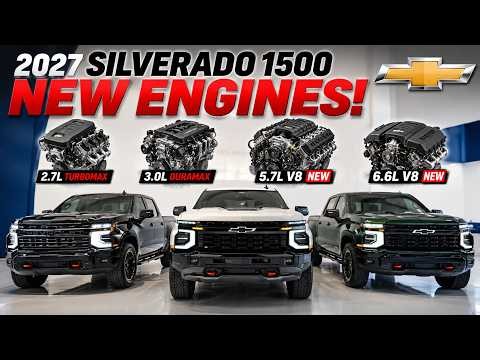 2027 Chevrolet Silverado 1500 Engine Lineup Revealed