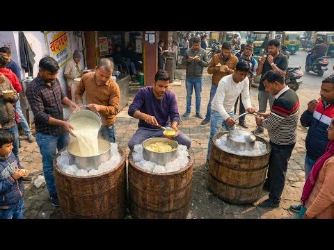 World Famous Indian Kulfi Making Process | Traditional Ice Cream | Street Food India