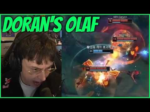 T1 Doran's Olaf Runs Down GEN.G