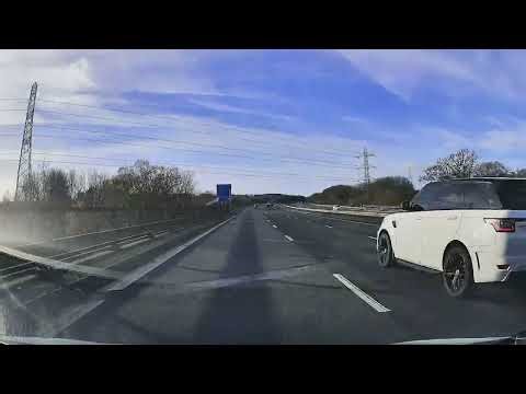 Dash Cam Drive from Newport to Cardiff Gate and Back via M4 3× Speed, December 2025