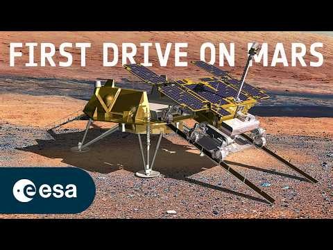 Preparing Rosalind Franklin rover for a first drive on Mars
