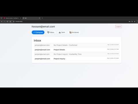 CS50 Web Project 3 – Mail | SPA Email Client with Django & JavaScript