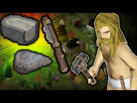Using The Power Of Flint Knapping To Gain Basic TOOLS | Project Zomboid Ironman #2