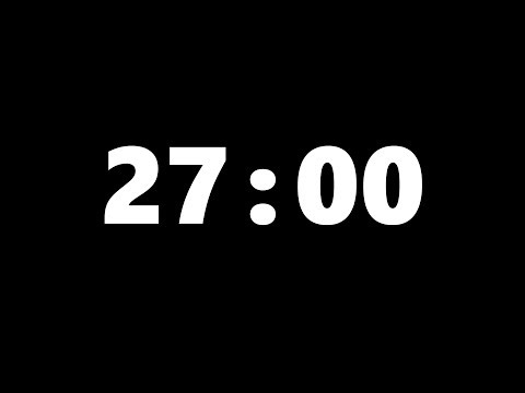 27 Minute Timer (Silent) - Visual Countdown for Study Sessions & Focus