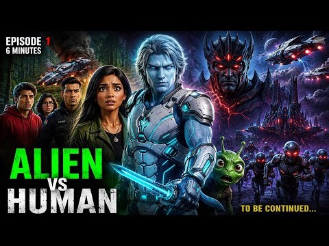 ALIEN vs HUMAN 👽⚔️ | Episode 1 Spaceship Crash on Earth | Hindi Sci-Fi Short Film (6 Min