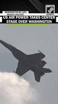 WATCH! US military might on display in DC skies as fighter jets fly over capital