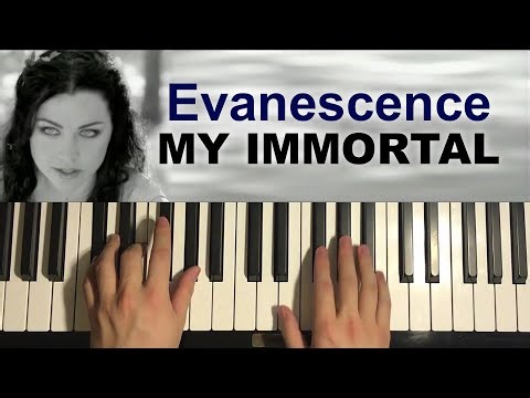 Evanescence - My Immortal (Piano Tutorial Lesson)