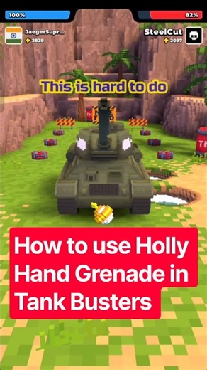 How to use Holy Hand Grenade in Tank Busters part 1 of 2
