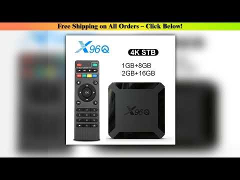 Hot X96Q Android 100 Fast Smart TV BOX 2GB 16GB Allwinner H313 Quad Core 4K 24G Wifi Set top box 1G