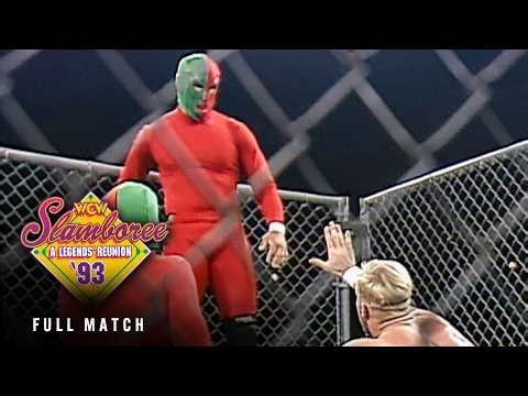 FULL MATCH: Dos Hombres vs. Hollywood Blonds | Tag Team Title Steel Cage Match: WCW Slamboree 1993