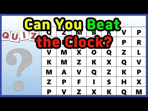🔥 Word Search Challenge 💯 Can You Beat the Clock? 🏆