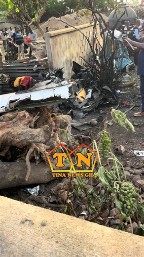 LIVE NOW || The current situation at Tema Community 1 following the helicopter crash remains tense as security personnel and emergency responders continue to secure the area. Residents and onlookers have gathered around the scene while authorities work to manage the situation. #tinanewsgh #whattowatch
