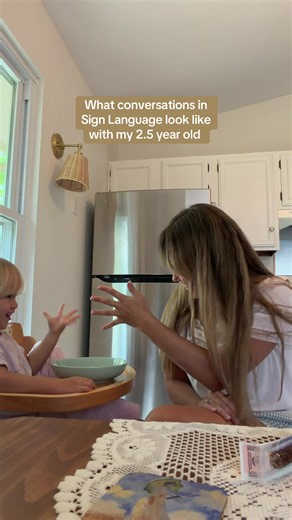 ASL with Toddlers: 2.5-Year-Old Signing Simple Conversations