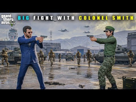 GTA 5 : MICHAEL'S BIG FIGHT WITH NEW MILITARY COLONEL || BB GAMING