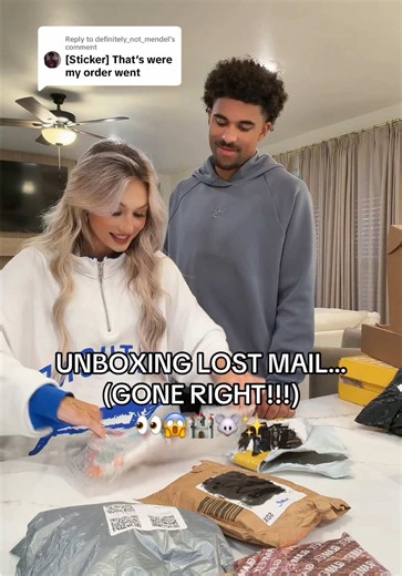 Disney package unboxing reaction — lost mail found (funny open packages)