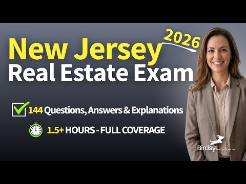 🔑 PASS the 2026 New Jersey Real Estate Exam: ULTIMATE 144 Question Final Review