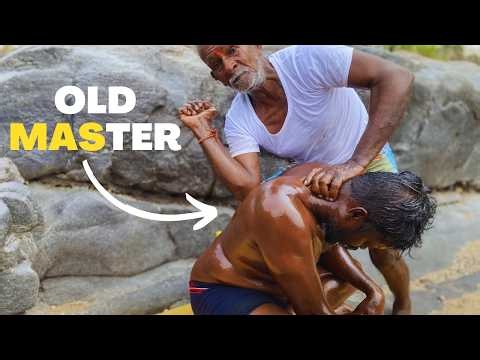 🔱Hogenakkal Old Man👨🏼‍🦳 Traditional Massage 👌Technique | Full Body Therapy | 🍃Natural ASMR #asmr