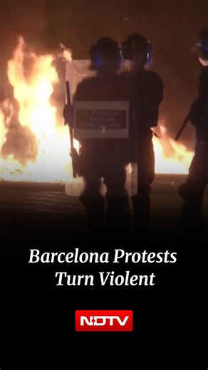 Spain's Housing Crisis Boils Over As Protesters Clash With Police In Barcelona