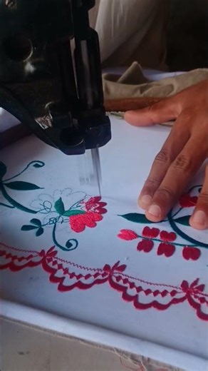 Latest Beautiful Machine Embroidery Border Design 2026 | Floral Border