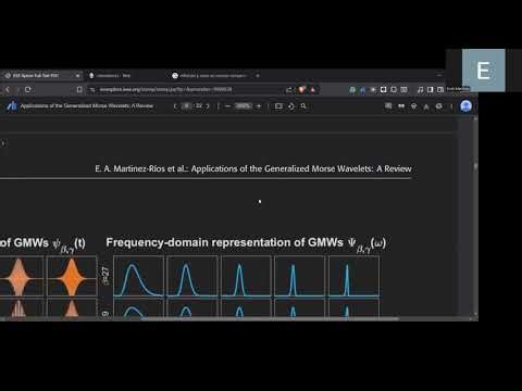 Applications of the Generalized Morse Wavelets: A Review PART II