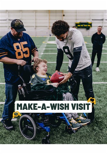 What it’s all about 🫶 #nfl #packers #makeawish #wholesome #jordanlove | Packers