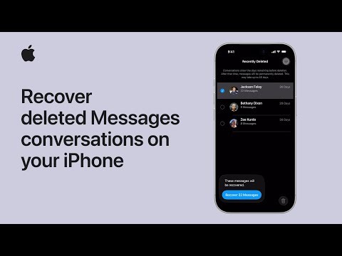 How to recover deleted Messages conversations on your iPhone | Apple Support