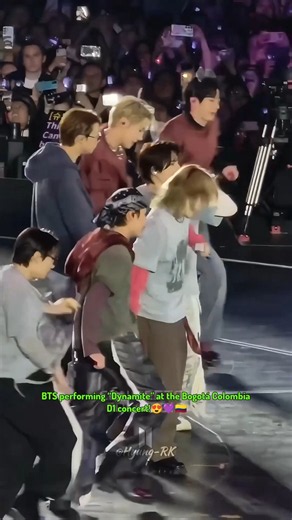BTS Dynamite MV, at the Bogotá Colombia D1 concert!😍💜🇨🇴