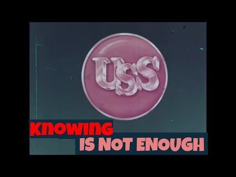 "KNOWING IS NOT ENOUGH" 1956 UNITED STATES STEEL SAFETY TRAINING FILM FOUR ACES RACE TEAM XD16395z