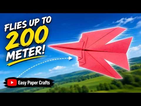 How to Make a Fast Paper Airplane ✈️ Easy Paper Airplane Making Tutorial Step by Step
