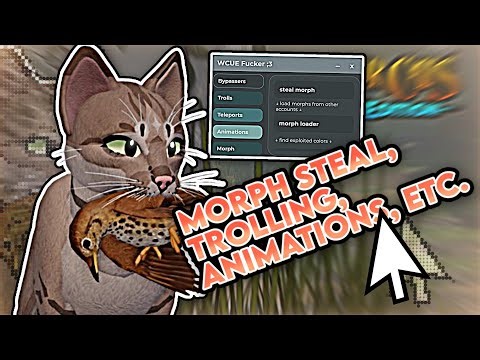 PASTEBIN ❗️WCUE ROBLOX SCRIPT [TROLLS, TELEPORTS, ANIMATIONS, ❗️STEAL MORPH ❗️ETC.]