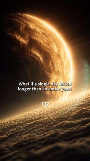A day on Venus is a fascinating cosmic twist, lasting longer than its entire year on Earth due to its incredibly slow spin 🌍📅 The planet rotates in a retrograde direction, turning one sunrise into a 117 Earth day event. #News #Space #fblifestyle | Pubity