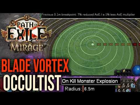 Watch This Blade Vortex Build EXPLODE the Entire Screen Path of Exile 1 3.28 Mirage