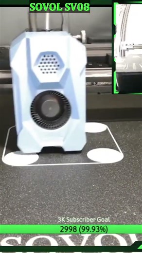 my sovol sv08 first auto offset test printing #3dprinter #sovol #3dprinting
