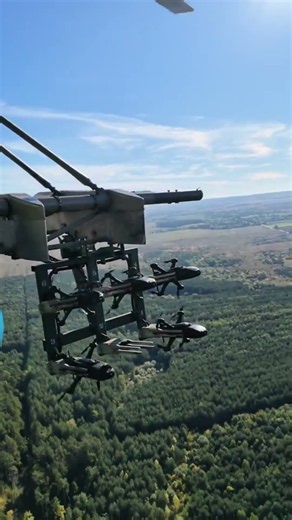 Ukraine Reveals Mi-8 Helicopter Launching F7 LITAVR Interceptor Drones#indiandefence #defencenews