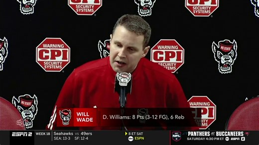 NC State men's basketball head coach Will Wade defended his player Darrion Williams after he was asked if he was "concerned" about Williams' recent stretch. | SportsCenter