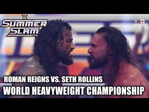 SummerSlam Highlights: Roman Reigns vs. Seth Rollins | World Heavyweight Championship | WWE on ESPN