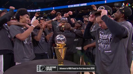 The Spurs Receive The Oscar Robertson Trophy As The 2025-26 NBA Western Conference Champions!