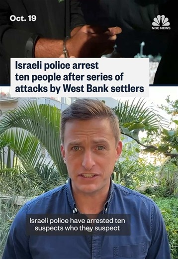 Israeli police arrested 10 suspects after a series of violent incidents involving Israeli settlers in the occupied West Bank. The U.S. urged a crackdown on settler violence after attacks on a Washington Post photojournalist as well as diplomats from France, Belgium and Poland. Matt Bradley reports from Israel.