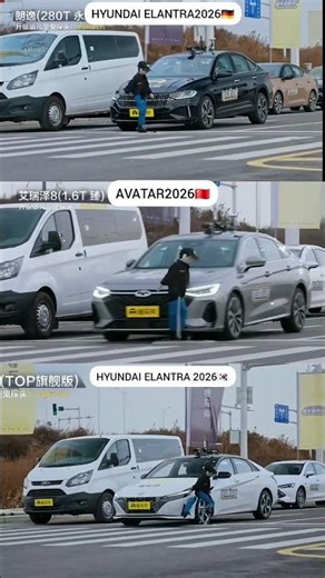 HYUNDAI ELANTRA 2026 vs AVATAR 2026, Pedestrian Braking Test,