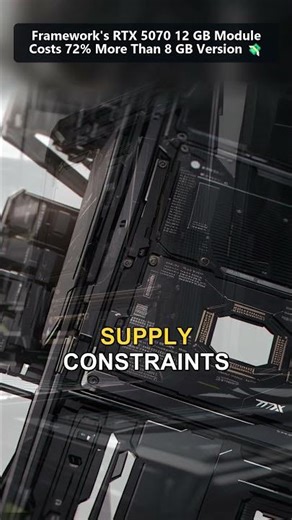 Framework RTX 5070 12GB Costs 72% More Than 8GB Version 💸