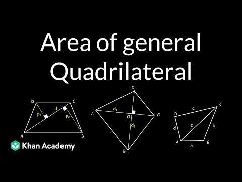 Area of general quadrilateral | Mensuration | OD Grade 9 | Math | Khan Academy