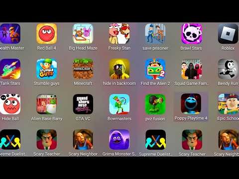 Roblox,Alien Base Barry,Epic School,Poppy Playtime 5,Squid Game Family,Save Prisoner,Minecraft......