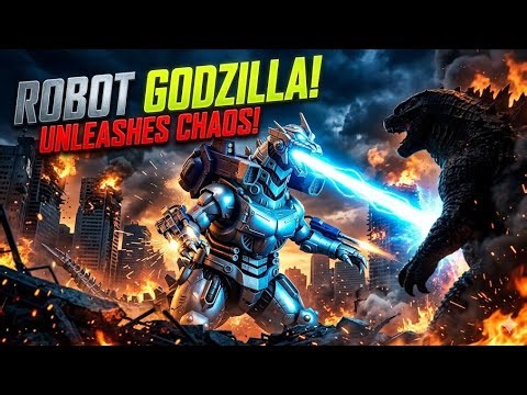 Robot Godzilla vs Godzilla with Kong [4k] with English captions