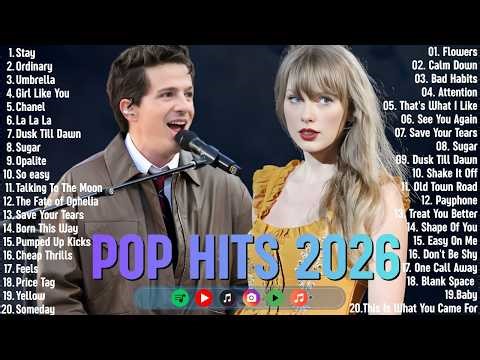 Trending Spotify 2026 🧸🎧 Best Pop Songs 🔥 Taylor Swift, Justin Bieber, Billie Eilish, Charlie Puth