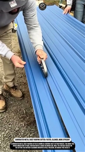 Corrugated Metal Sheet Roofing Cutter: Faster, Cleaner, More Efficient #innovation #worktool#process