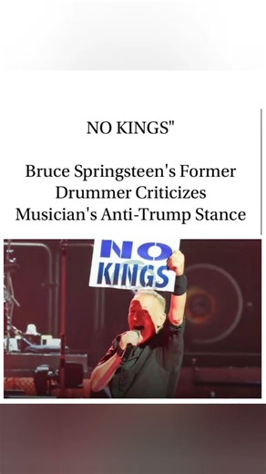Bruce Springsteen's former drummer calls out his anti-Trump stance 🥁🎸