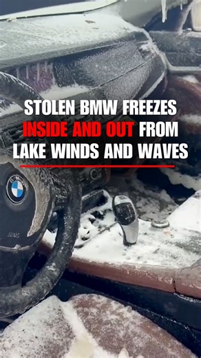COLD PLUNGE: A stolen BMW found near Buffalo, New York became a literal ice box, after it was left in a parking lot on the shores of Lake Erie with all of its windows down. The luxury vehicle was pummeled with heavy winds and waves for hours, filling up with lake water before police tracked it down. | Fox News