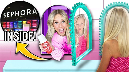 I built a secret makeup room to hide from my sister!💄💋