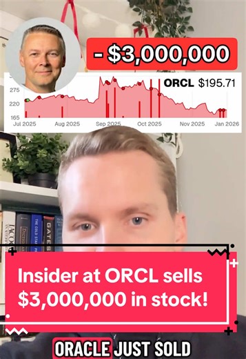 An executive at Oracle (ORCL) just sold almost $3 million worth of stock. Should you be concerned? Probably not. As we’ve talked about before, insider selling at large tech companies happens all the time because executives receive a large portion of their compensation in stock. As a result, most insider sales in tech don’t mean much. In this case, the only reason the sale is slightly interesting is that it’s the first time this executive has ever sold Oracle stock. It’s also an unscheduled sale,